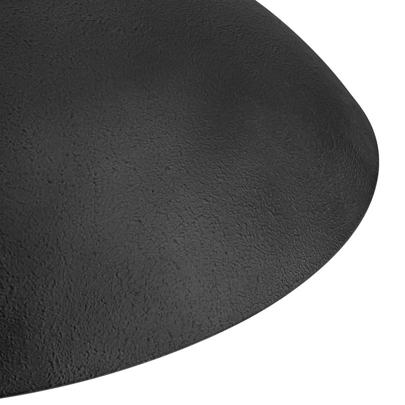 Farmhouse Industrial Single Black Dome Pendant Light Oversized Bowl-Shape Chandelier