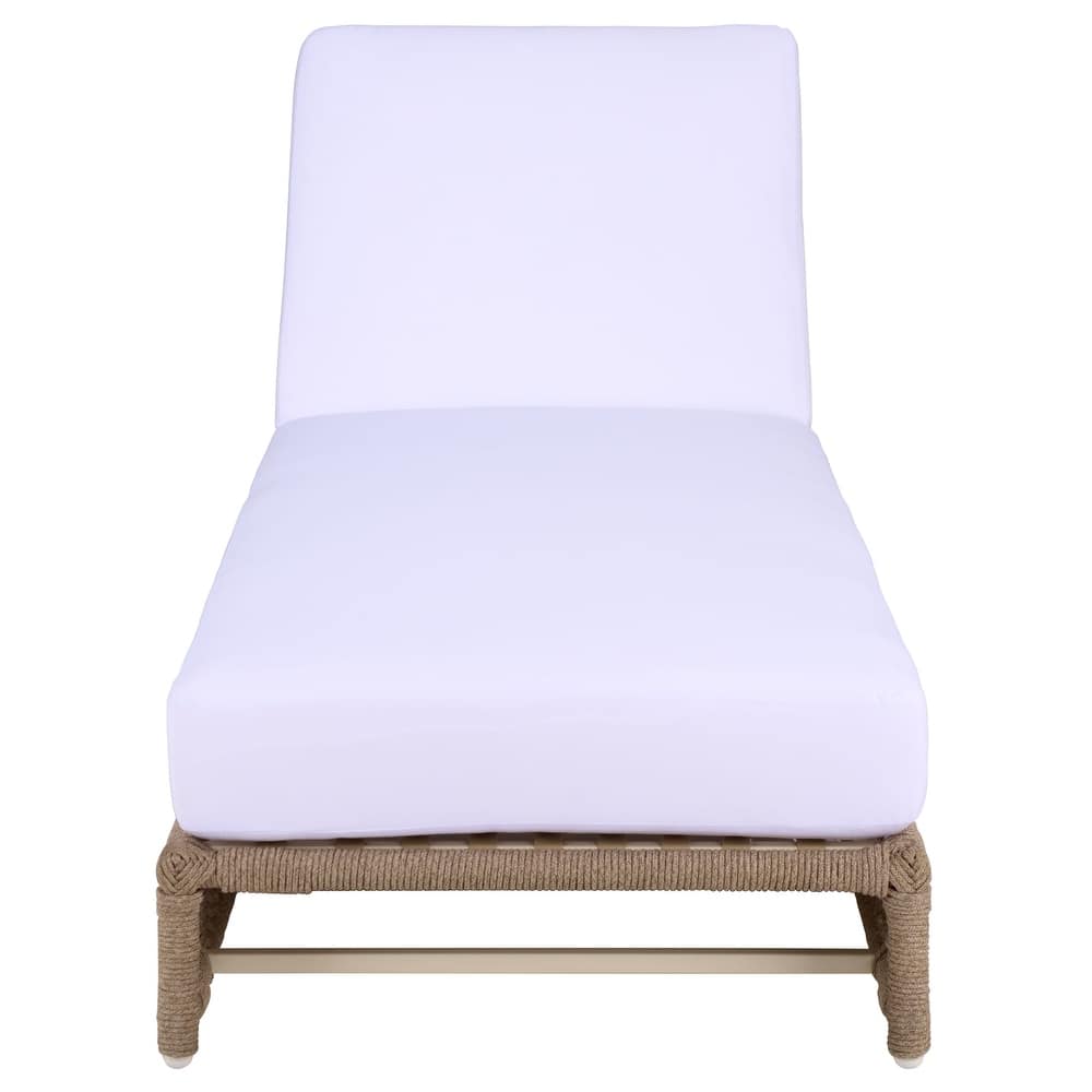 SAFAVIEH Outdoor Patio Furniture Callan Chaise Lounge Chair, Fully Assembled - 75"W x 26"D x 13"H