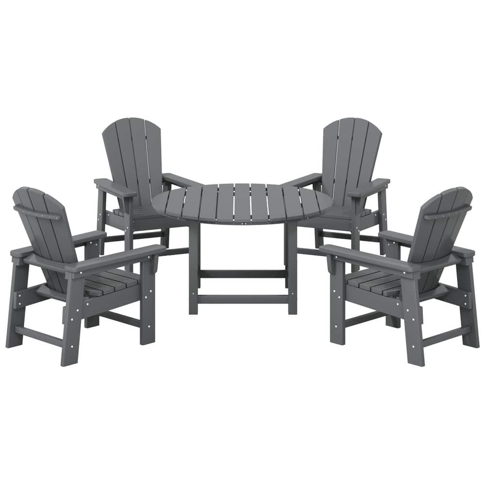 Laguna Kids Adirondack 5-Piece Round Table Dining Set