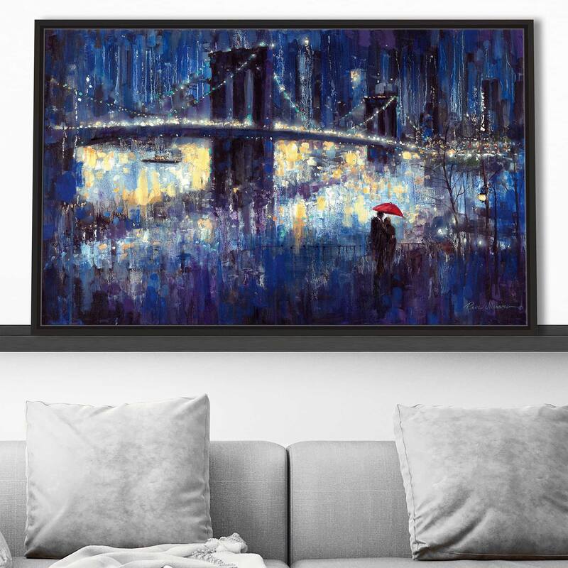 "Evening Romance" by Ruane Manning Print on Floating Canvas