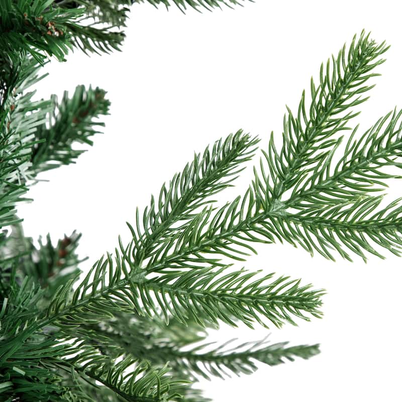 real touch™️ full juniper pine artificial christmas tree unlit 7.5' - 7.5 Foot