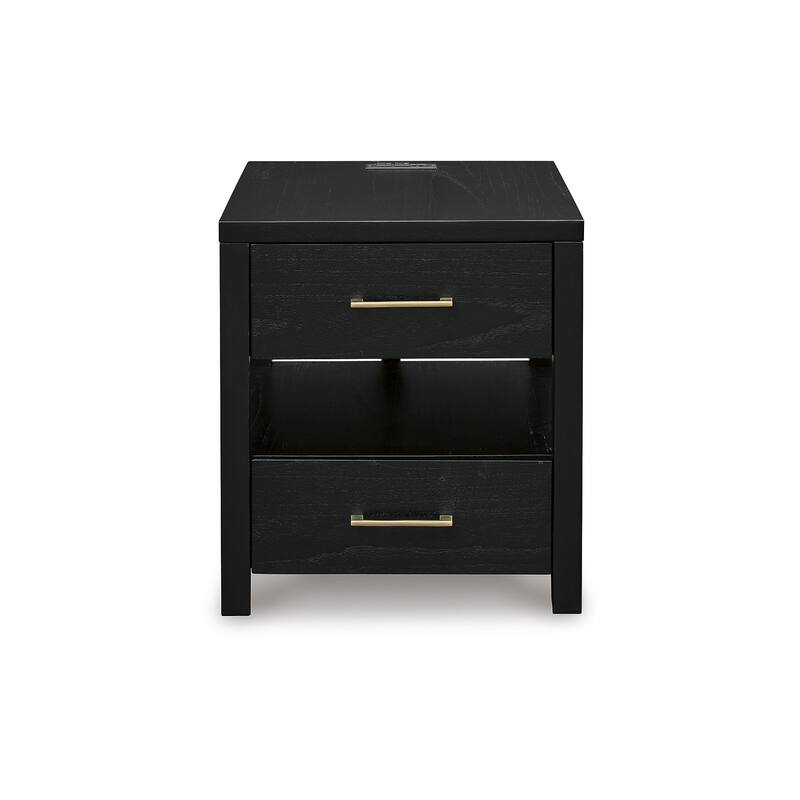 Signature Design by Ashley Winbardi Black End Table - 22"W x 24"D x 24"H