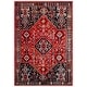preview thumbnail 13 of 11, SAFAVIEH Vintage Hamadan Peshah Rug 4' x 6' - Red/Black - Rectangle