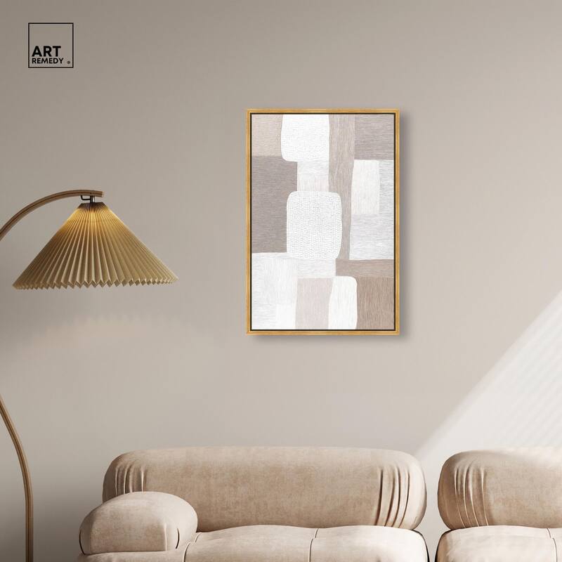 Stucco Squares II Canvas by Art Remedy