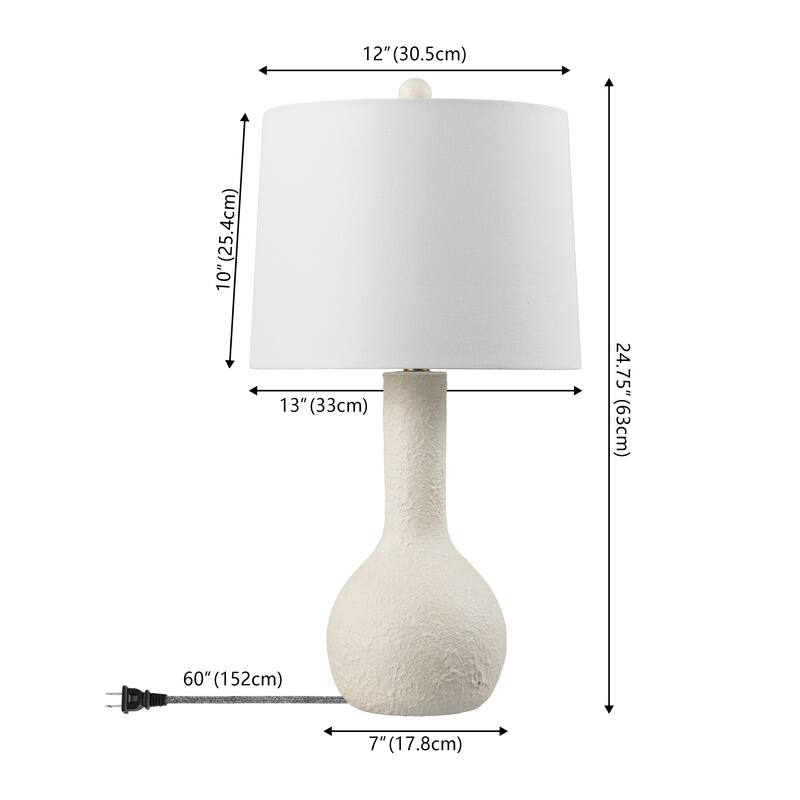 Katee 24.75" Resin/Metal Gourd LED Table Lamp, (Set of 2), By JONATHAN Y