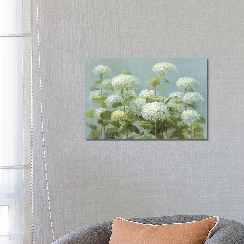 iCanvas "White Hydrangea Garden" by Danhui Nai Canvas Print