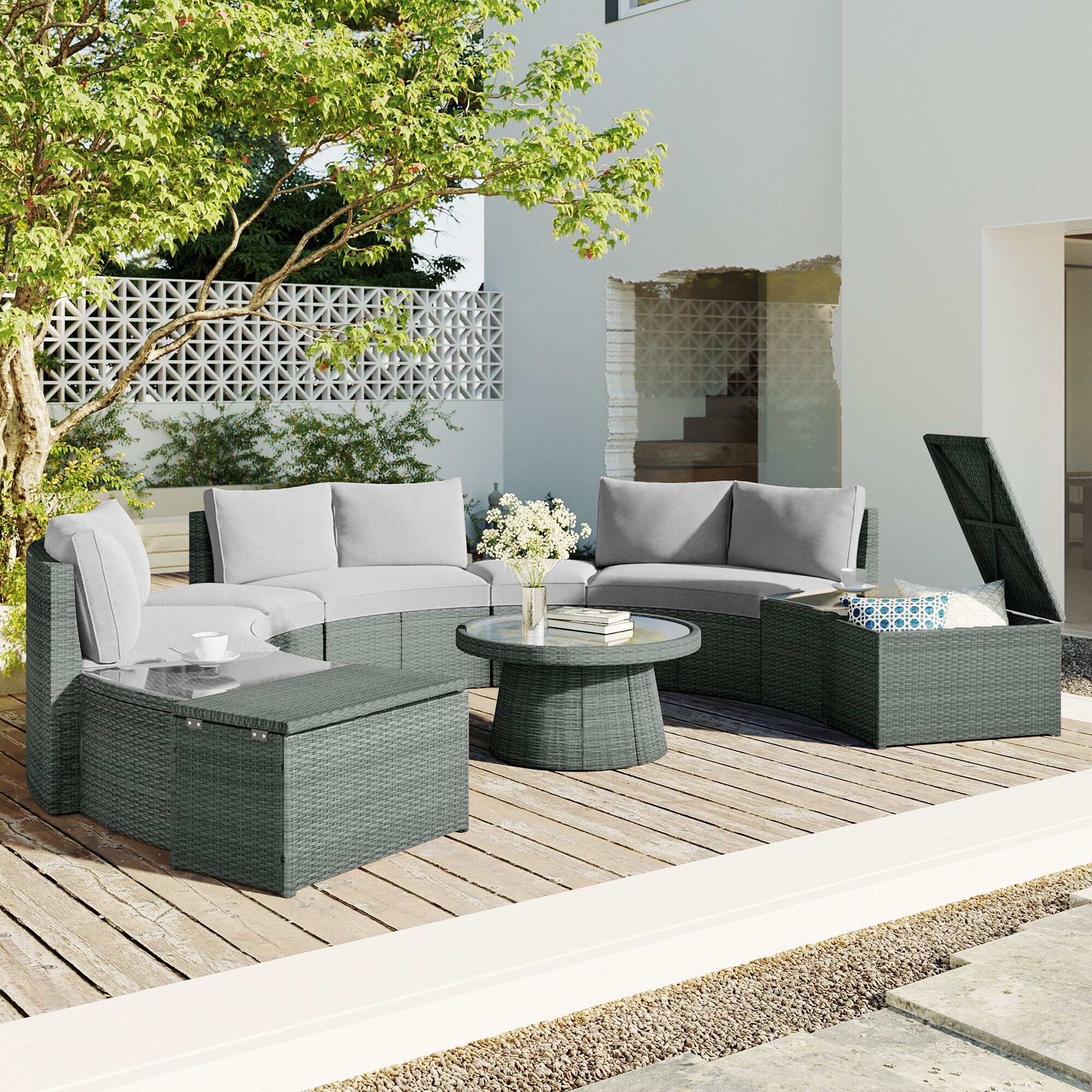 Circular patio sectional deals