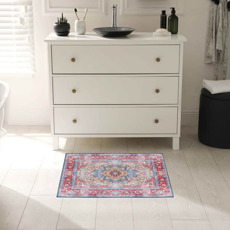 Superior Tanager Rustic Non-Slip Machine Washable Indoor Area Rug or Runner