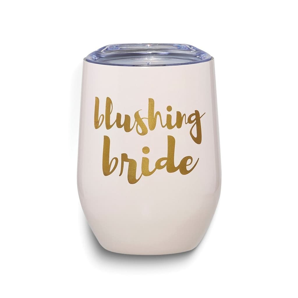 Curata Blushing Bride Stainless Steel Wine Travel Tumbler