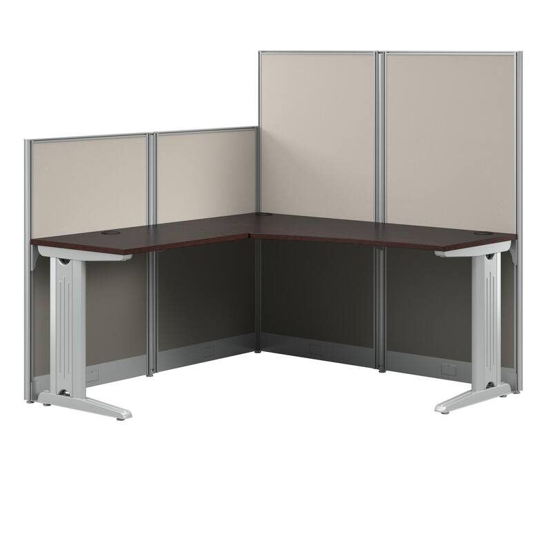 Office in an Hour 65W L-Shaped Workstation by Bush Business Furniture