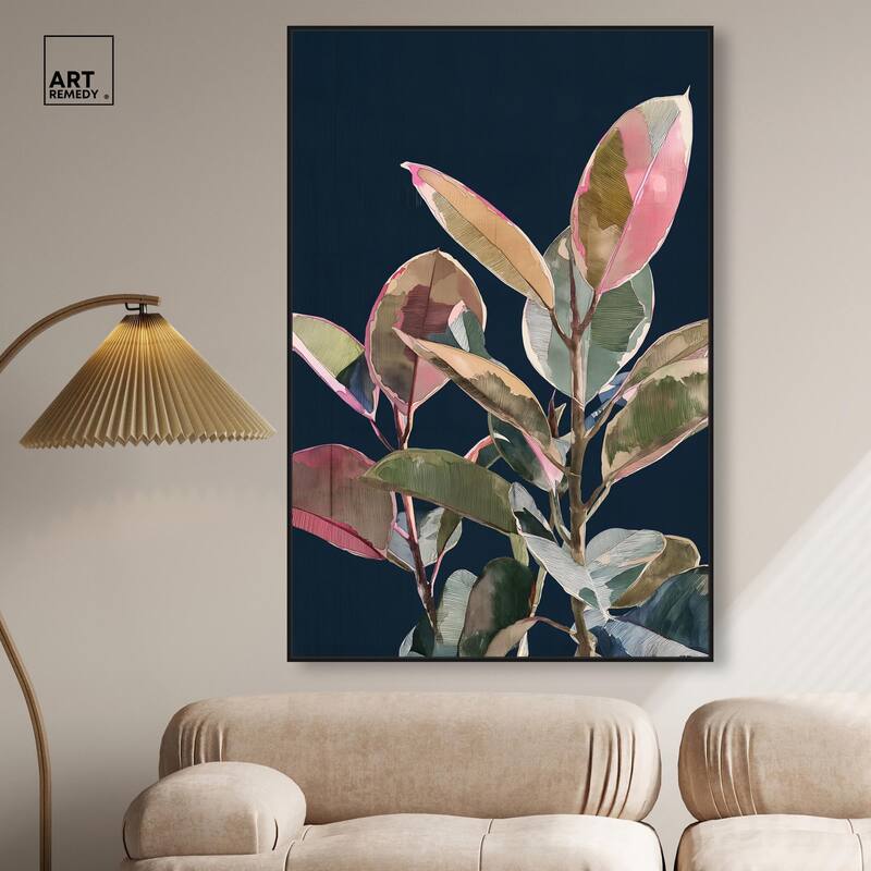Fuchsia Frond II Canvas by Art Remedy
