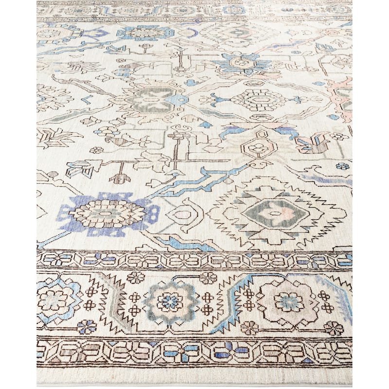 Serapi One-of-a-Kind Hand-Knotted Area Rug - Ivory - 8' 11" x 11' 11"