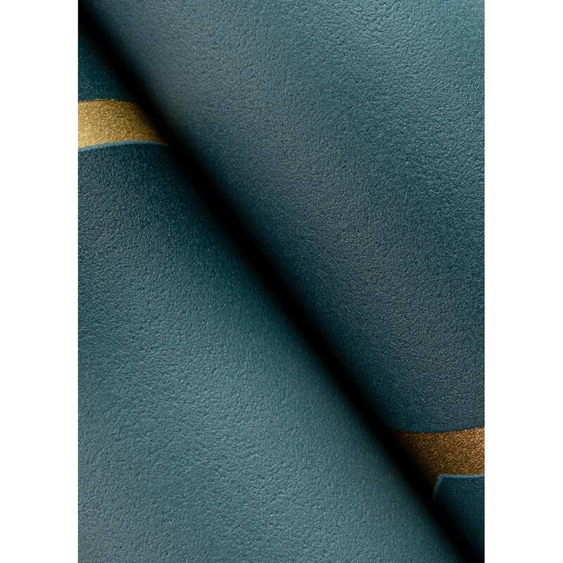 Advantage Manfred Teal Modern Herringbone Wallpaper