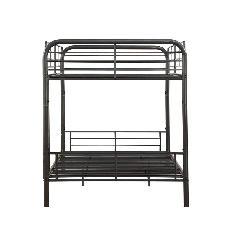 Contemporary and Casual Superior Quality Metal Tube Bunk Bed (Full/Full