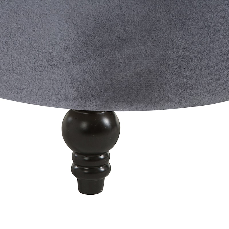 HOMCOM 45-inch Tufted High Back Velveteen Accent Chair