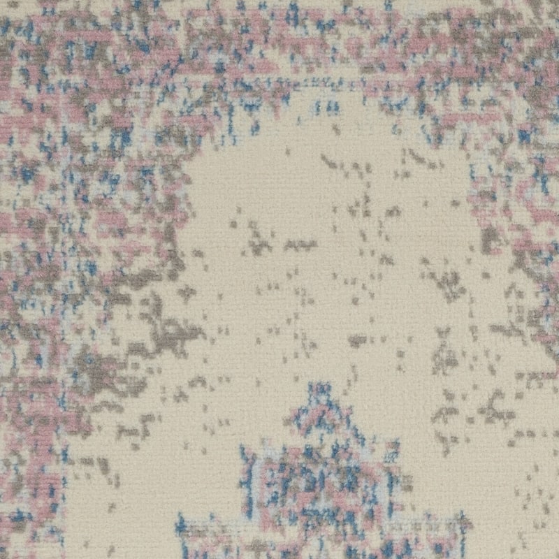 HomeRoots Medallion Transitional Rectangle Area Rug - 2' X 4'