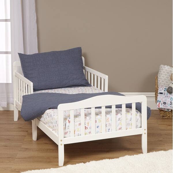 slide 2 of 4, Blaire Toddler Bed White suitable for kids'bedroom White