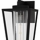 preview thumbnail 4 of 3, Matte Black Outdoor Wall Lantern from the Jett Collection