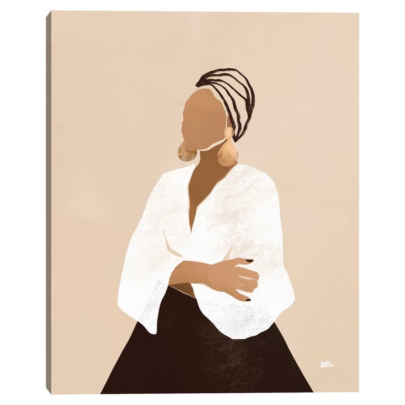 Celia (brown) Canvas Art Print