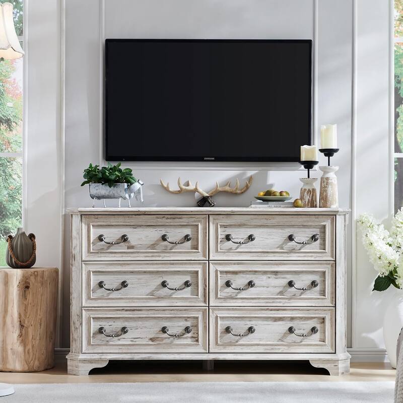 Farmhouse Drawers Dresser, Wood Chest of Drawers, Dressers Organizer