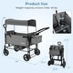 preview thumbnail 14 of 19, Babyjoy Foldable Wagon Stroller ,Baby Stroller with Removable - See Details