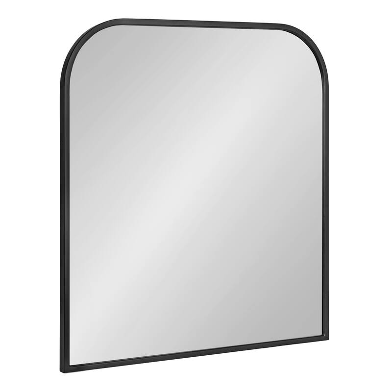 Kate and Laurel Valenti Framed Arch Mirror - 28x30 - Black