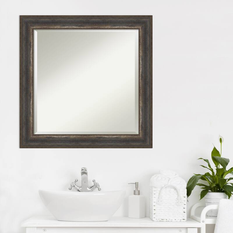 Beveled Bathroom Wall Mirror - Alta Frame
