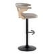 preview thumbnail 77 of 141, Carson Carrington Viby Adjustable Bar Stool with Rounded T Footrest (Set of 2)