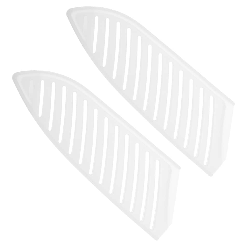 2Pcs PP Kitchen Knife Sheath Cover Sleeves for 5" Santoku Knife, White