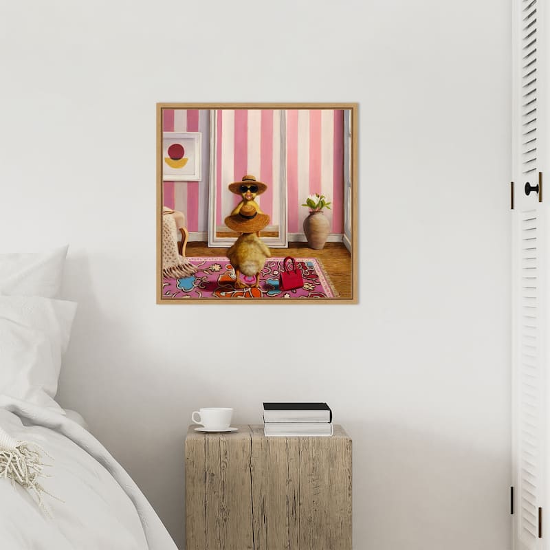 Hello Gorgeous by Lucia Heffernan Framed Canvas Wall Art Print - Sylvie Natural