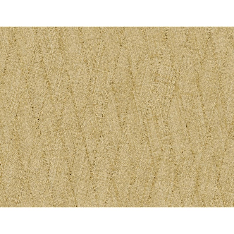Seabrook Designs Sun Woven Embossed Vinyl Unpasted Wallpaper - 27 in W x 27 ft. L - Honey