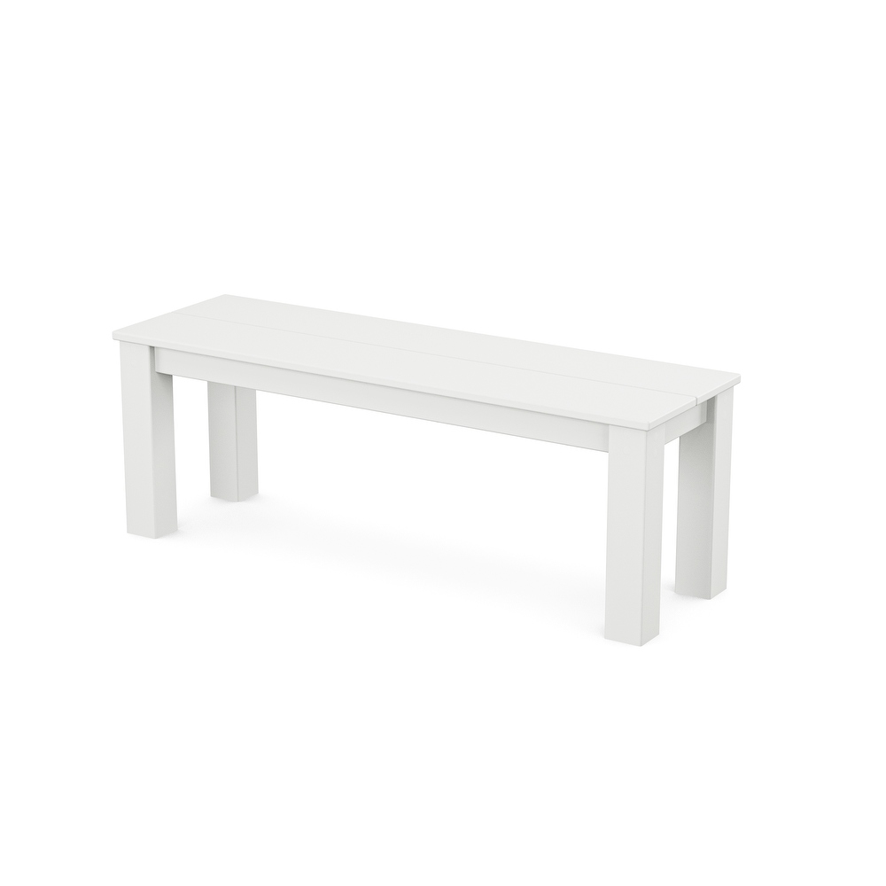 White plastic bench seat best sale