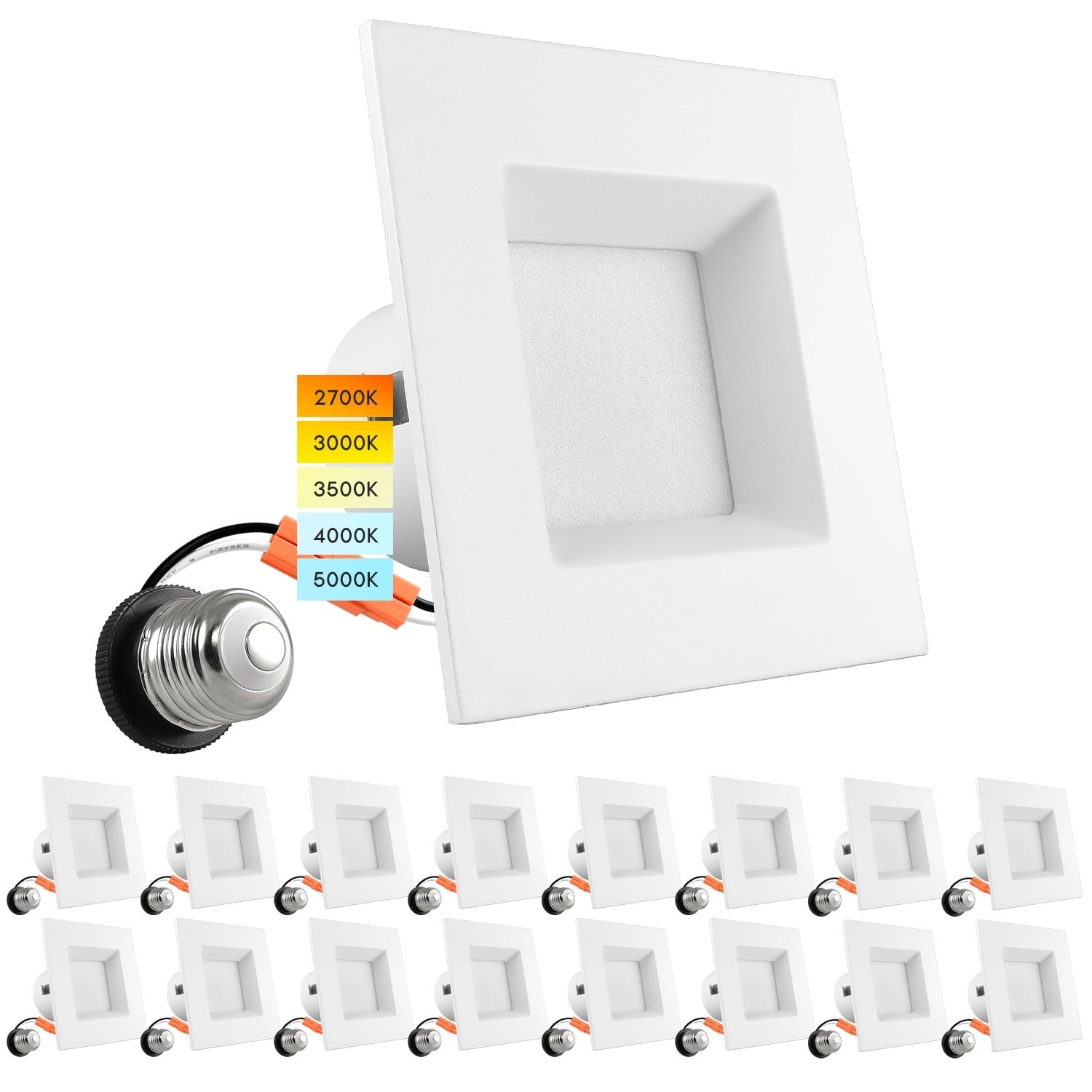 4 inch square led lights hot sale