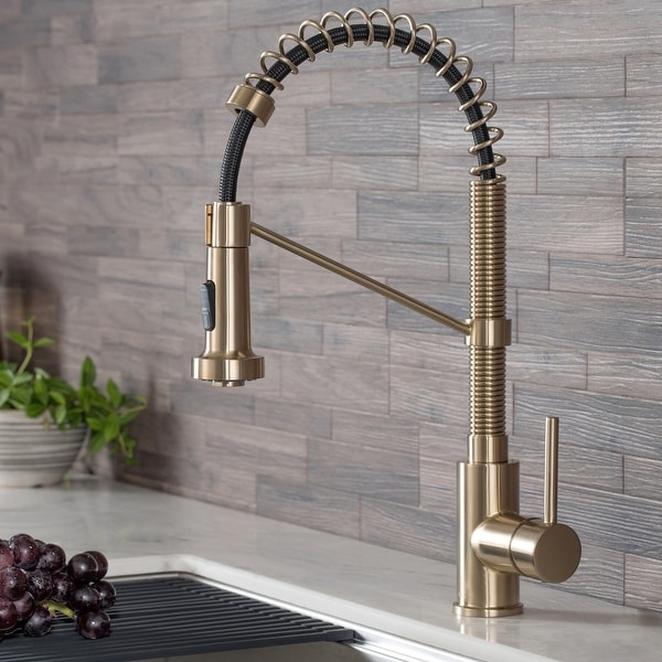 Kraus Bolden 2-Function 1-Handle Commercial Pulldown Kitchen Faucet. Opens flyout.