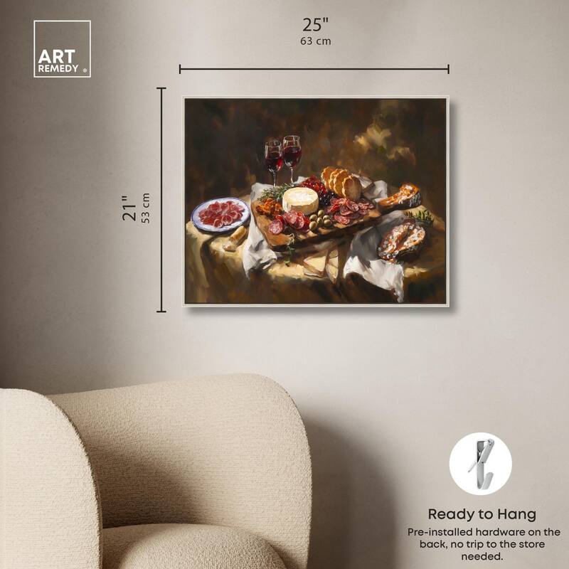 Art of Charcuterie Canvas by Art Remedy