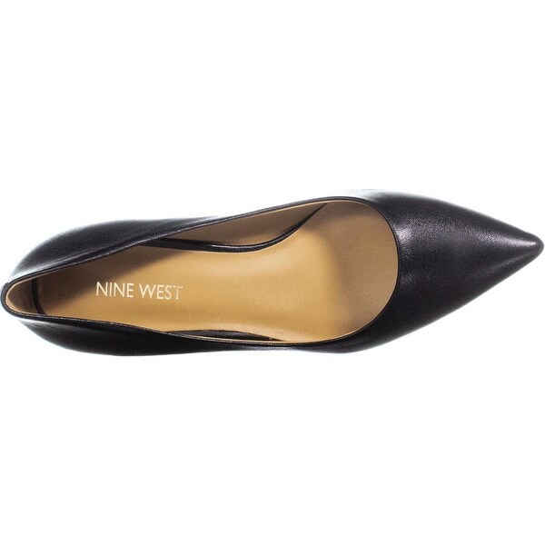 nine west black kitten heels