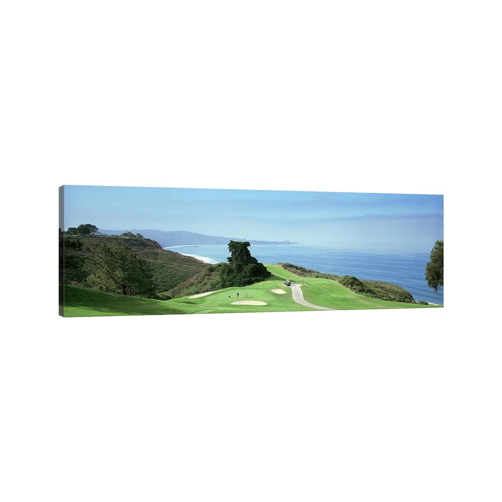 iCanvas "Golf course at the coastTorrey Pines Golf Course, San Diego, California, USA" by Panoramic Images Canvas Print