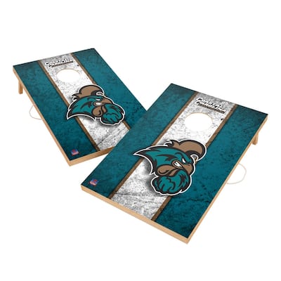 Vintage Coastal Carolina Chanticleers Regulation 2x4 Cornhole Set