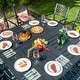 preview thumbnail 24 of 54, MAISON ARTS 9-Piece Patio Dining Set, 60 Inch Square Metal Table and 8 Metal Dining Chairs