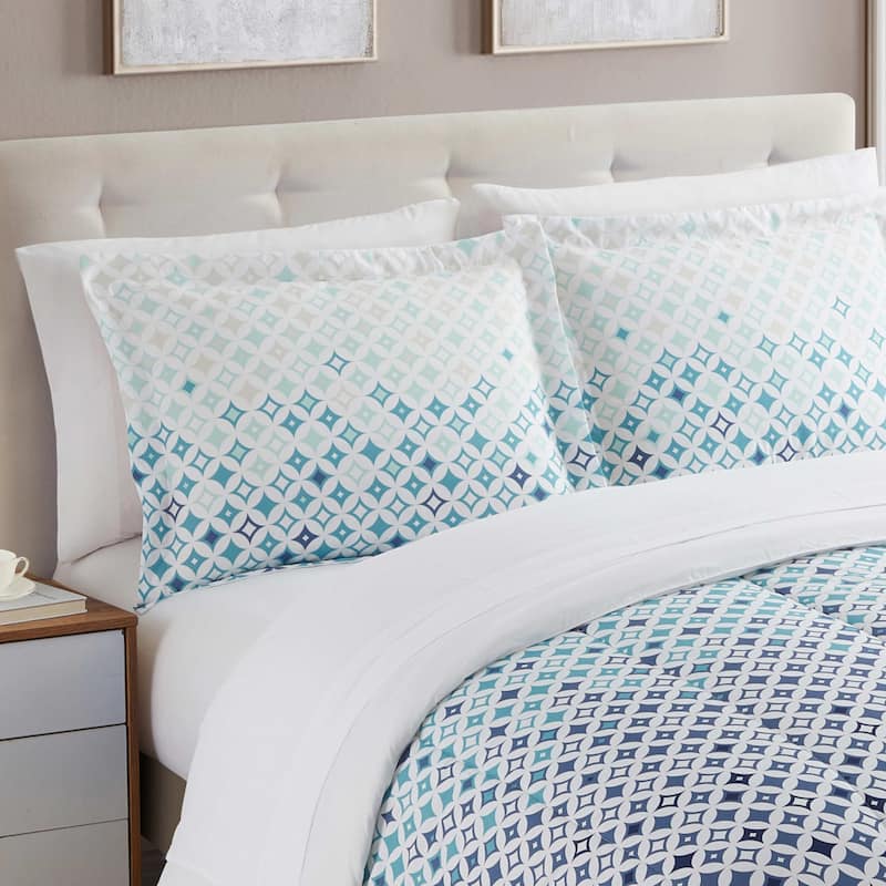 7-Piece Printed Bed in a Bag Comforter and Sheet Sets