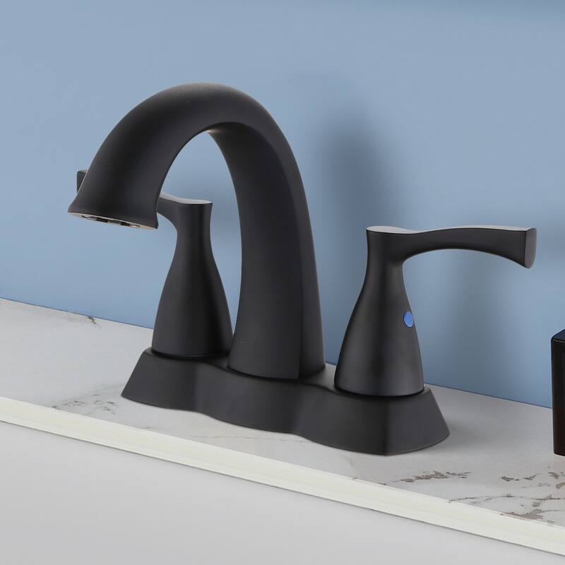 Topcraft Two Handle Bathroom Sink Faucet with Pop-Up Drainer
