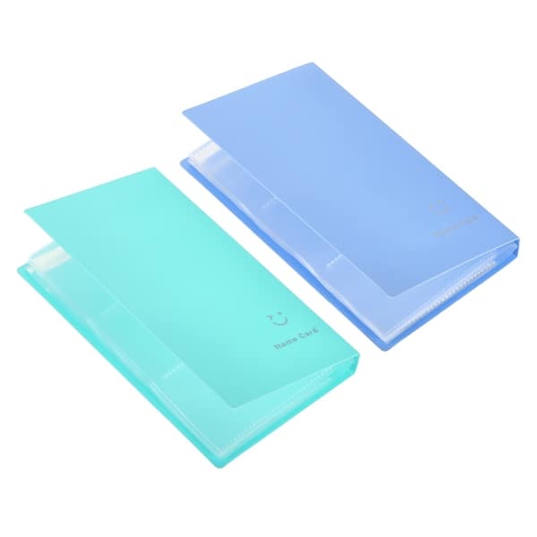 plastic card holders binder Business Sleeves for 3 Ring Binders, Heavy Duty Clear Page Protectors, Card Holder Sheets, 10 Pack, 20 Cards Per Sheet : Office Products trading cards 2Pcs Plastic Business Card Holders