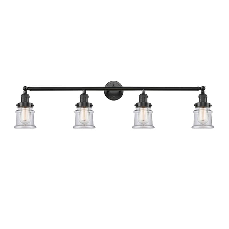 Innovations Lighting Small Canton 4 Light 42" Wide Bathroom Vanity - Oil Rubbed Bronze / Clear
