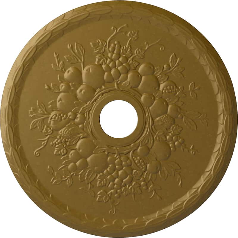 22 5/8"OD x 3 5/8"ID x 5/8"P Grape Ceiling Medallion