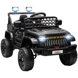 12V Kids Electric Car with Dual Motors, Remote Control, Music, and 60-Minute Run Time