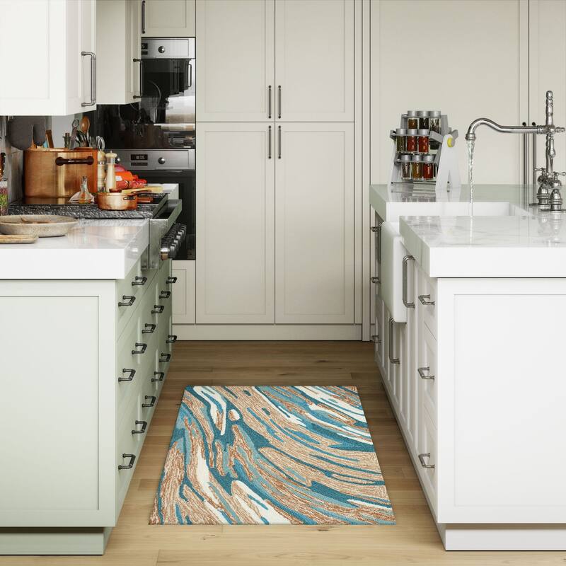 Liora Manne Capri Big Wave Indoor/Outdoor Area Rug