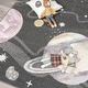 preview thumbnail 6 of 10, Kids Rug Space with Planets and Stars in Pastel Colors