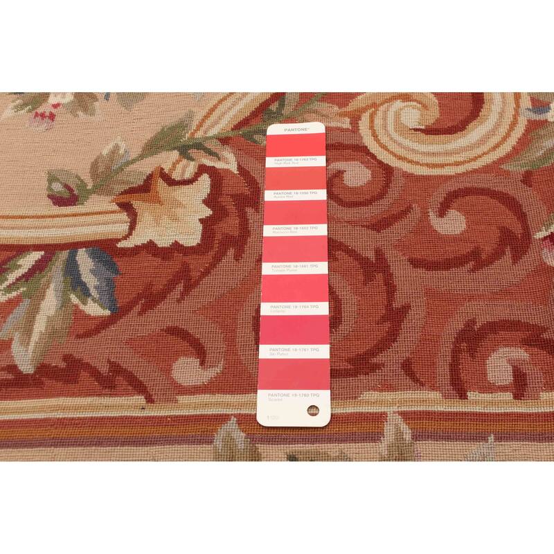 ECARPETGALLERY Flat-Weave Dynasty Red Cotton Tapestry Kilim - 5'10 x 8'8