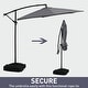 preview thumbnail 3 of 5, Ainfox 10 ft Cantilever Offset Outdoor Patio Umbrella with Base Stand Rotate and Tilt