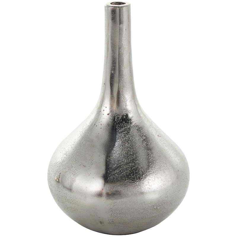 CosmoLiving by Cosmopolitan Gold, Silver or Black Aluminum Metal Vase with Varying Shapes (Set of 3)